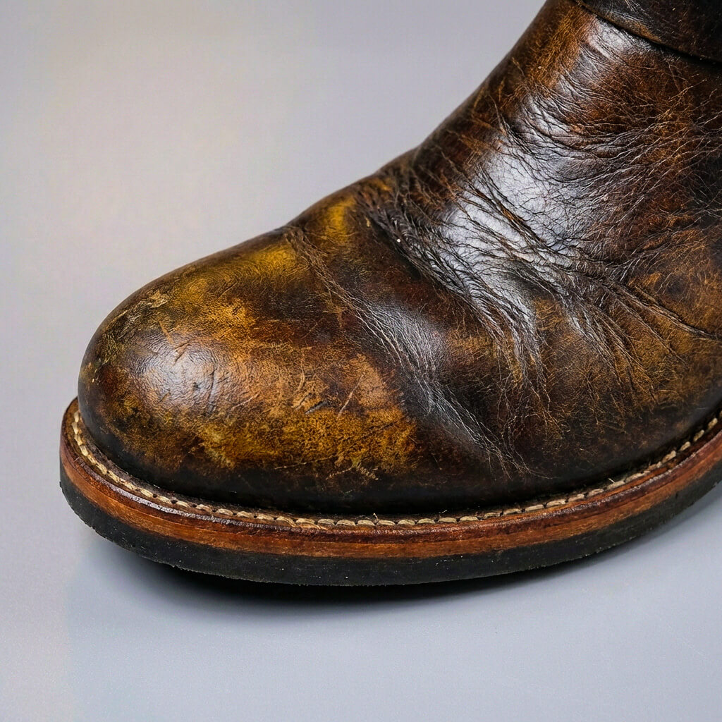 Gideon - Botas de cuero con hebilla vintage
