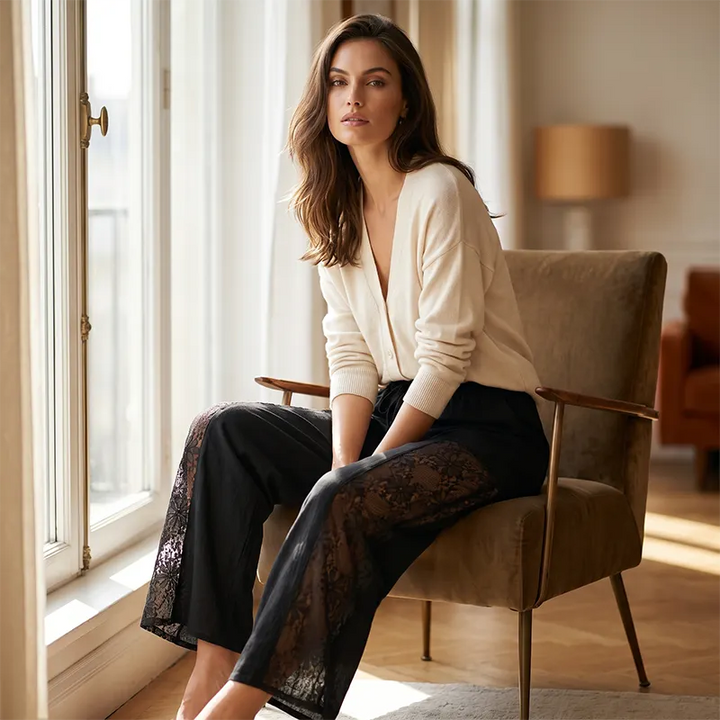 Carlotta - Pantalón ligero de encaje