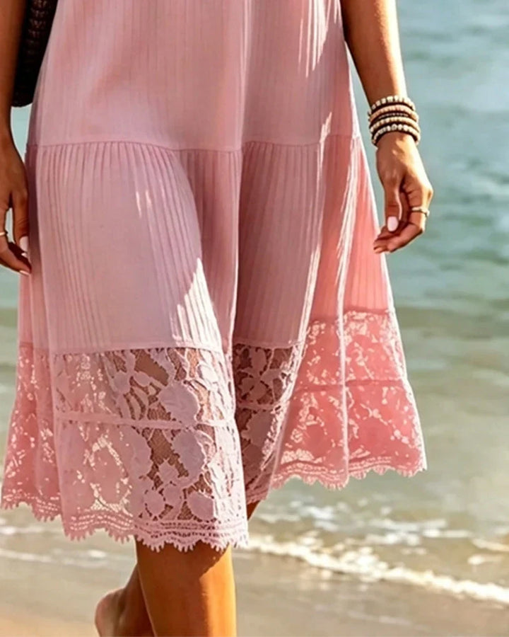 Hannelisse - Vestido de verano ligero con encaje