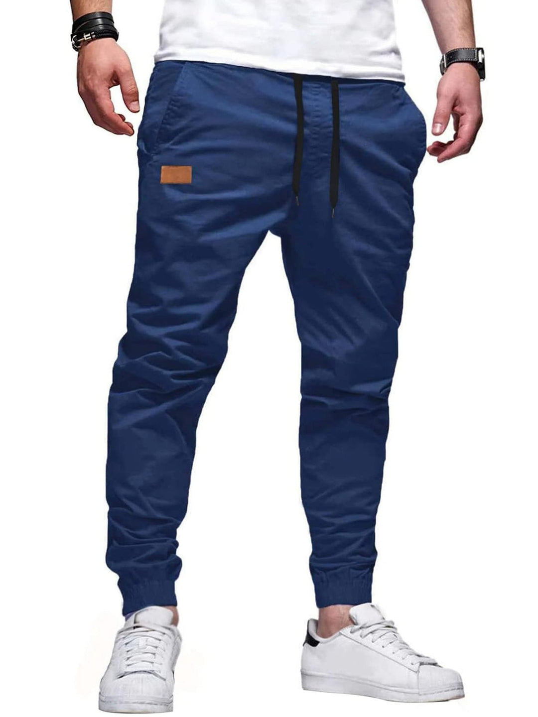 Xavier - Joggers de corte ajustado con cintura de cordón ajustable