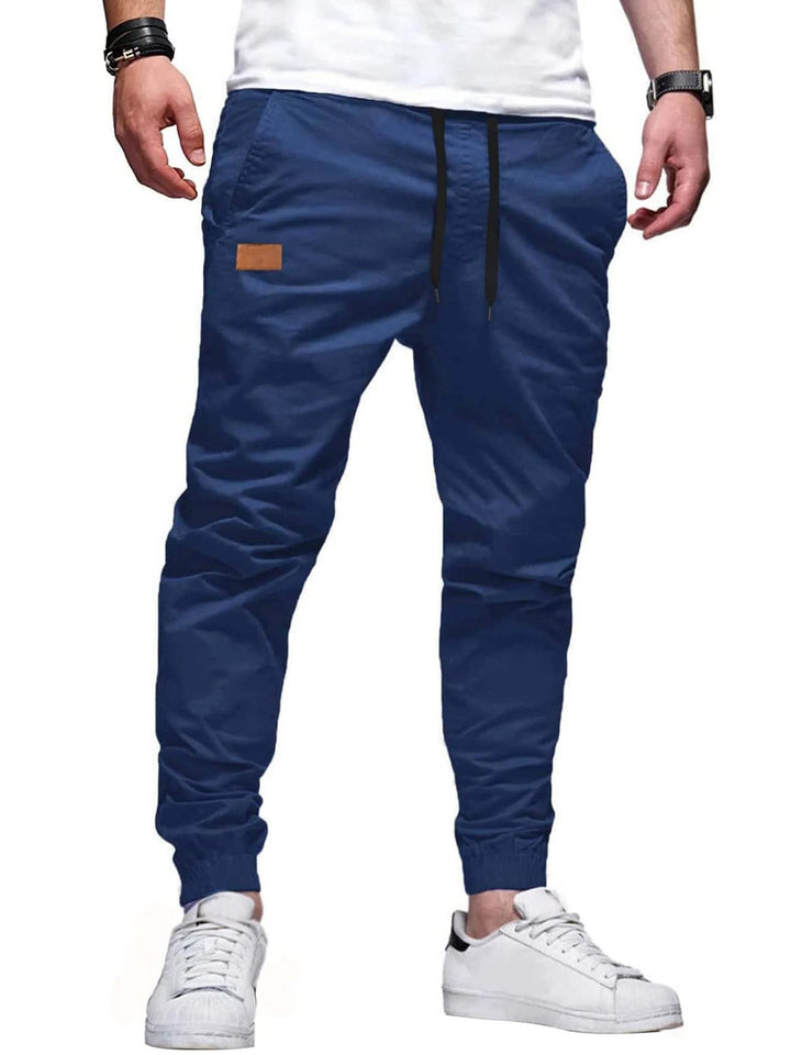 Xavier - Joggers de corte ajustado con cintura de cordón ajustable