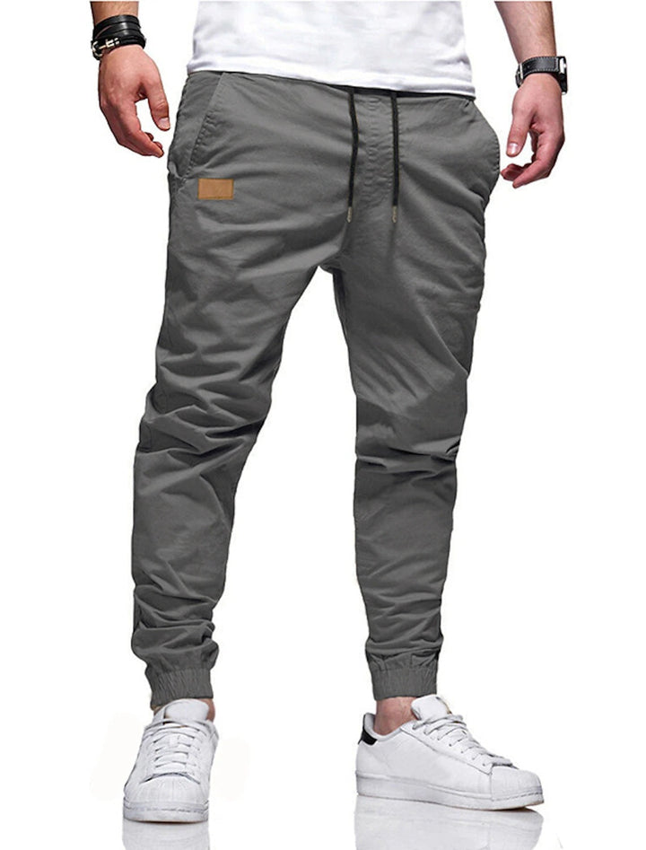 Xavier - Joggers de corte ajustado con cintura de cordón ajustable