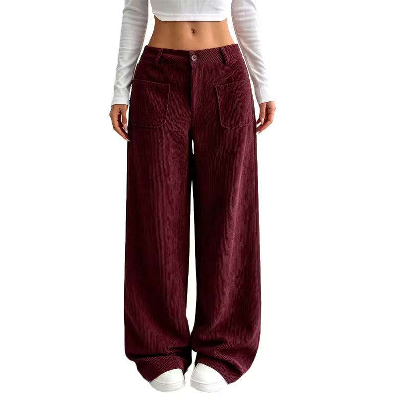 Eithne - Pantalón de pernera ancha de tacto suave