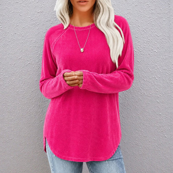 Bluma - Camiseta de manga larga de corte holgado para el día a día