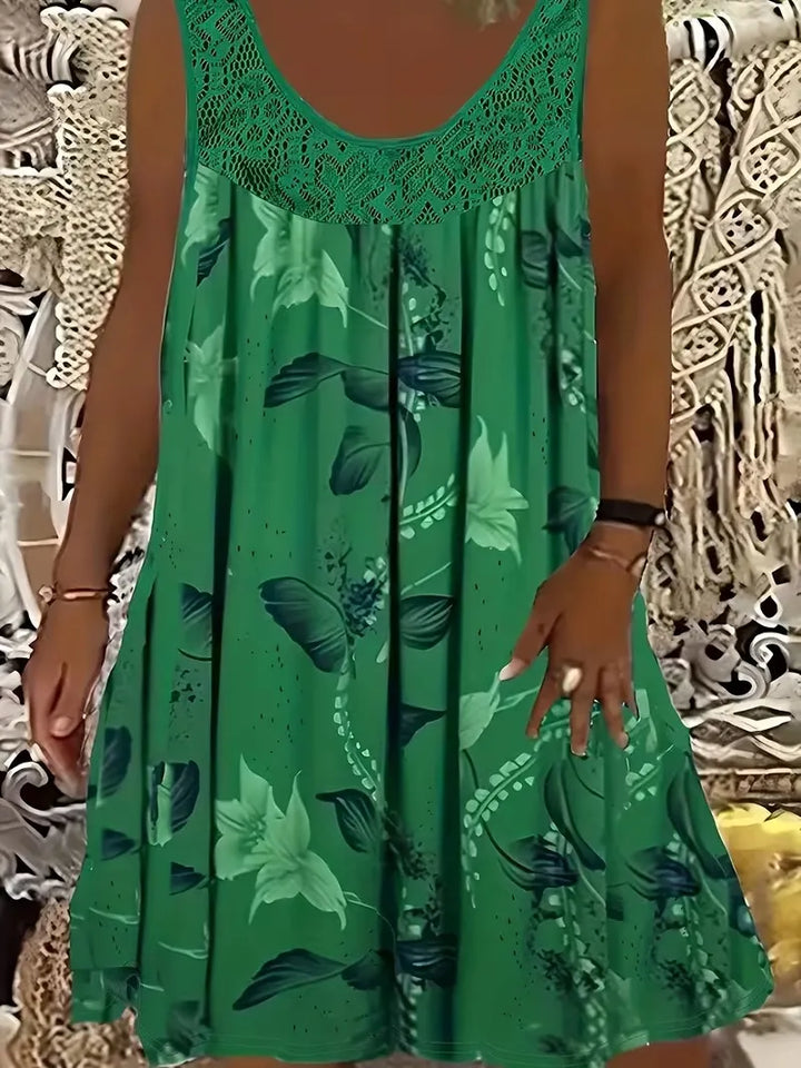 Ariadne - Vestido recto con un elegante estampado floral