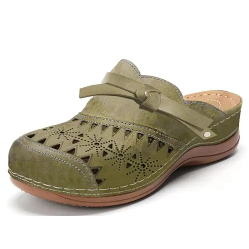 Mallory - Zuecos cómodos con diseño perforado