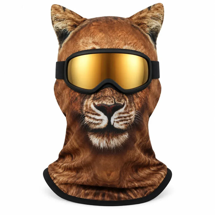 Hadren - Balaclava con diseño animal de tacto suave