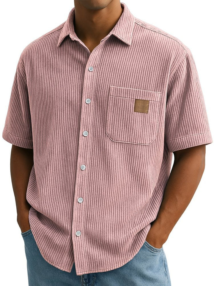Anwick - Camisa de rayas de tacto suave