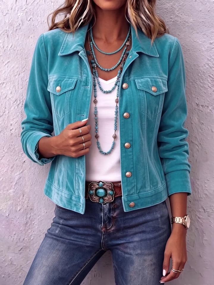 Amandria - Chaqueta abotonada con lavado vintage