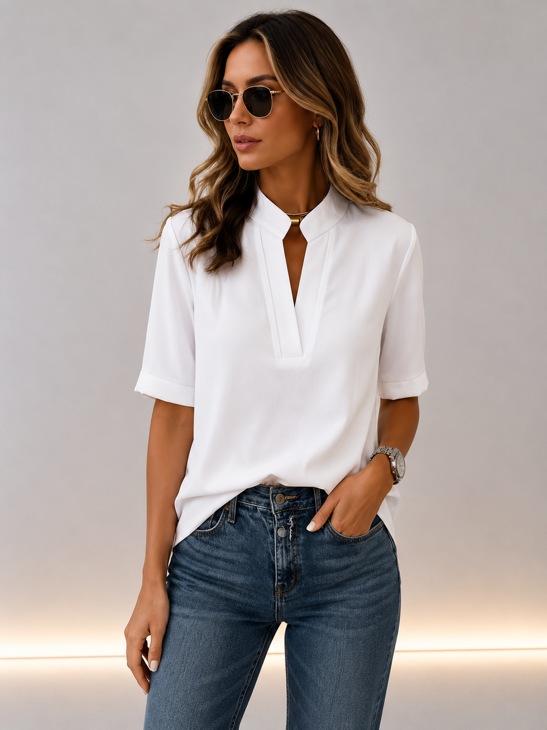Lucy - Camisa holgada de tacto suave