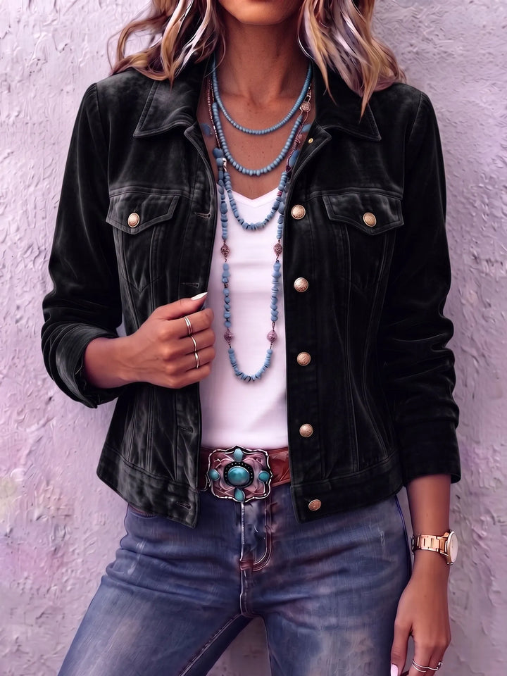 Amandria - Chaqueta abotonada con lavado vintage