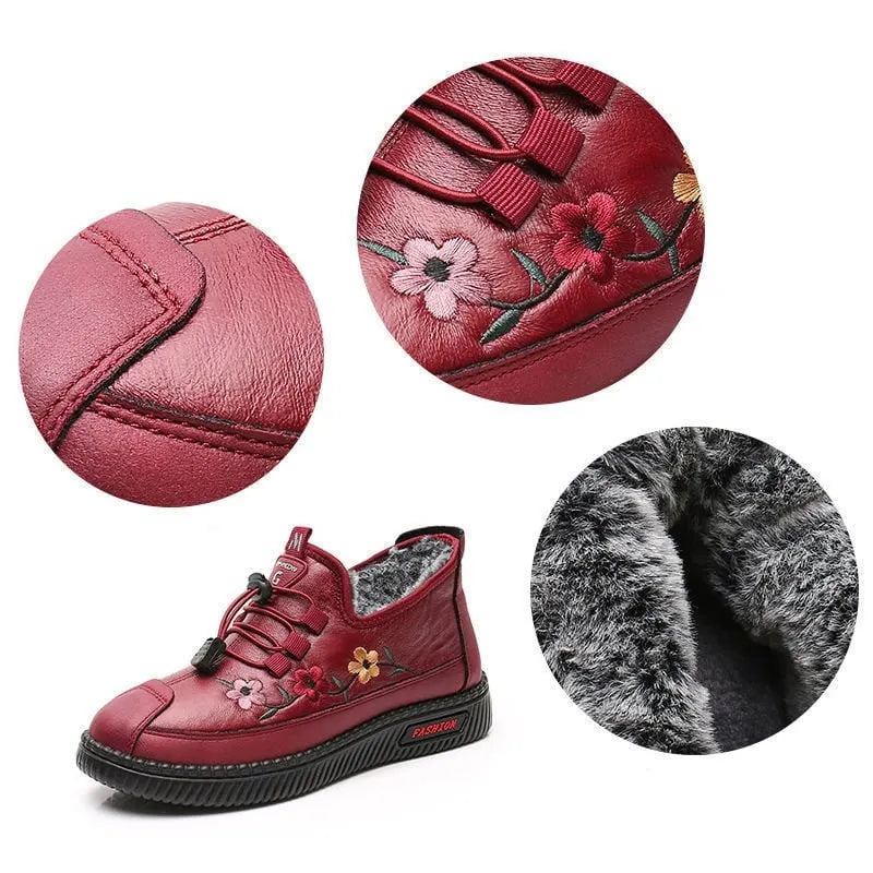 Verisse - Botines confort con bordado floral