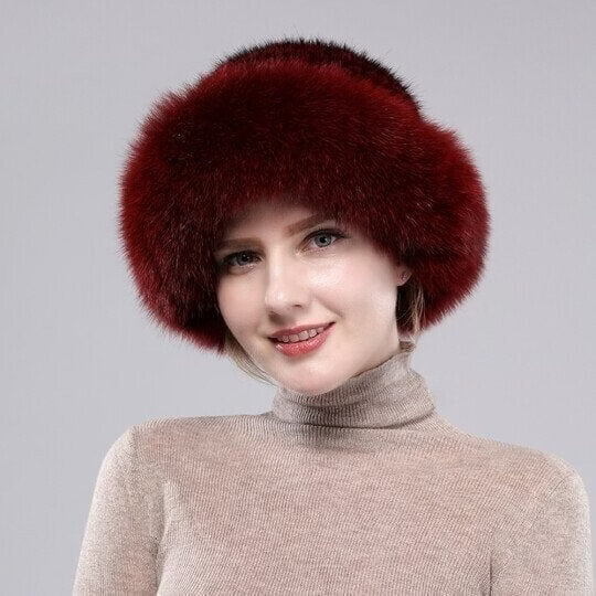 Olwen - Gorra de invierno de pelo sintético efecto peluche