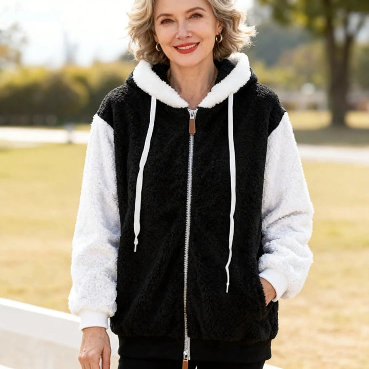 Alvenique - Chaqueta con capucha y cremallera de deslizamiento suave