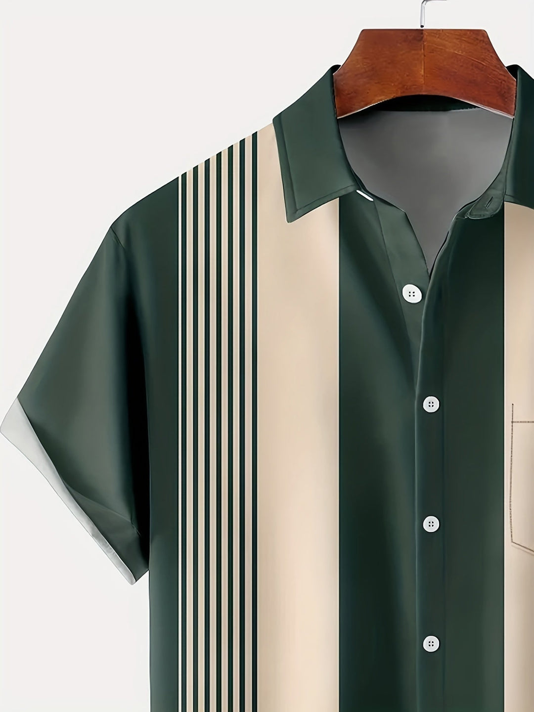 Morpeth - Camisa de rayas vintage con cuello abotonado