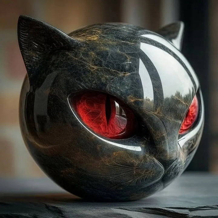 Bellanora - Ornamento escultórico en forma de cabeza de gato