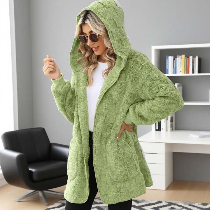 Zinnabelle - Cárdigan con capucha de efecto peluche