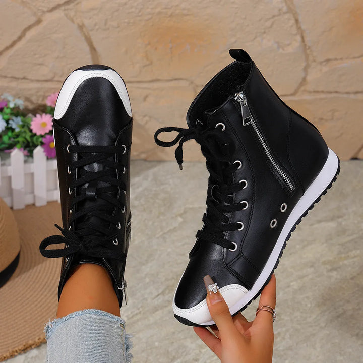 Deloriane - Botines de cordones casuales