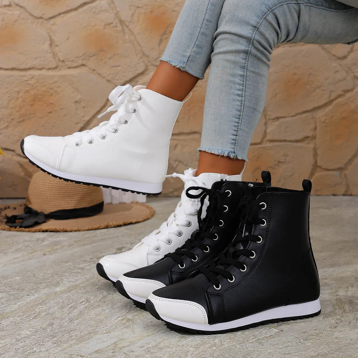Deloriane - Botines de cordones casuales