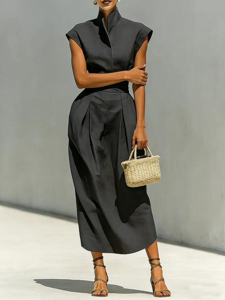 Kiera - Vestido midi estructurado