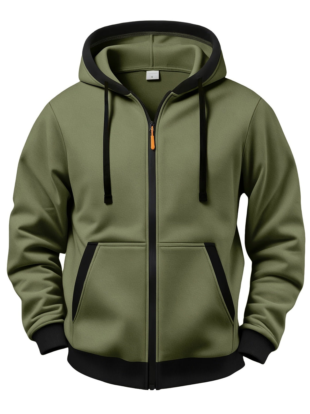 Brenner - Chaqueta con capucha y cremallera de tacto suave