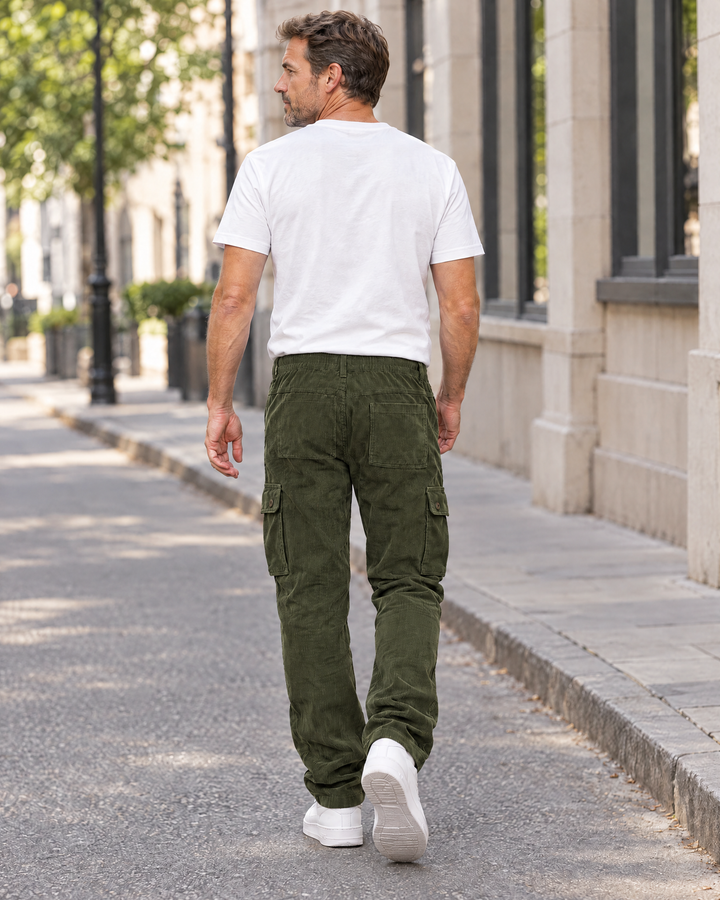 Milo - Pantalones cargo de pana