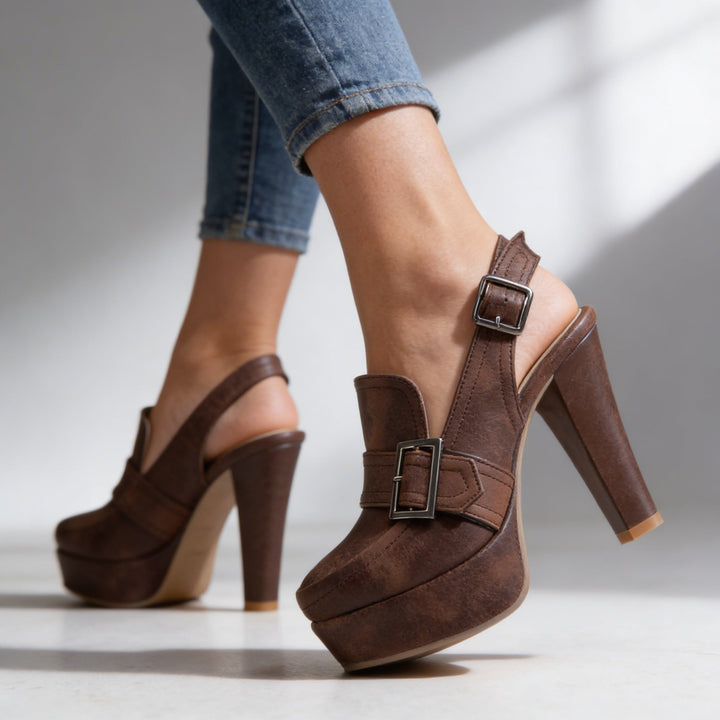 Aderynne - Tacones con plataforma acolchados