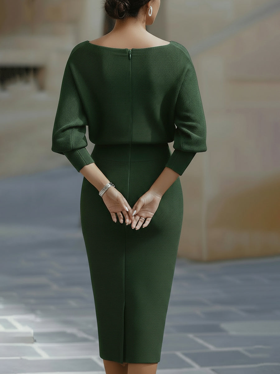 Bellisara - Vestido midi drapeado