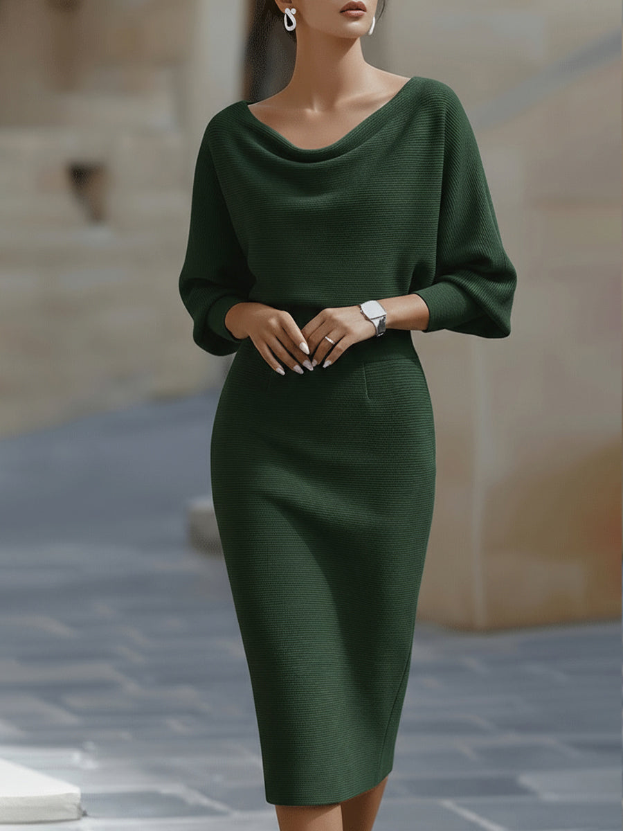 Bellisara - Vestido midi drapeado