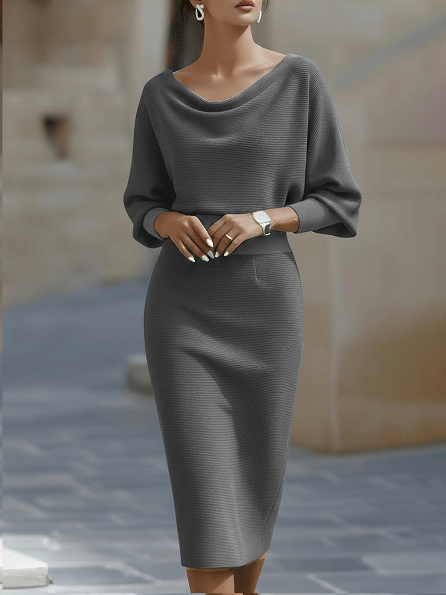 Bellisara - Vestido midi drapeado