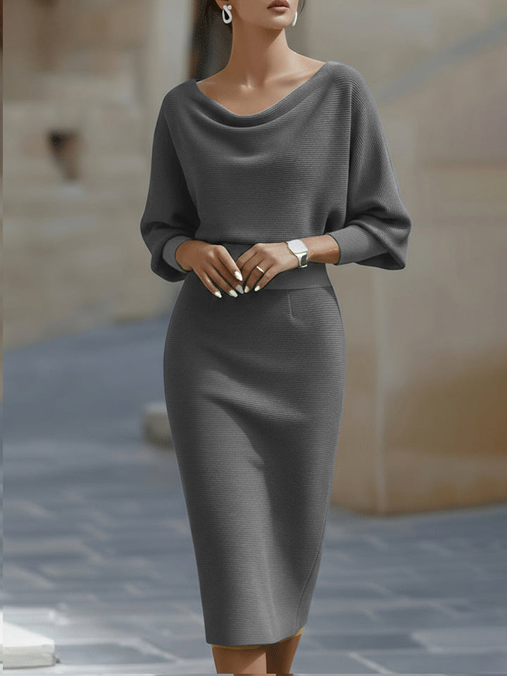 Bellisara - Vestido midi drapeado