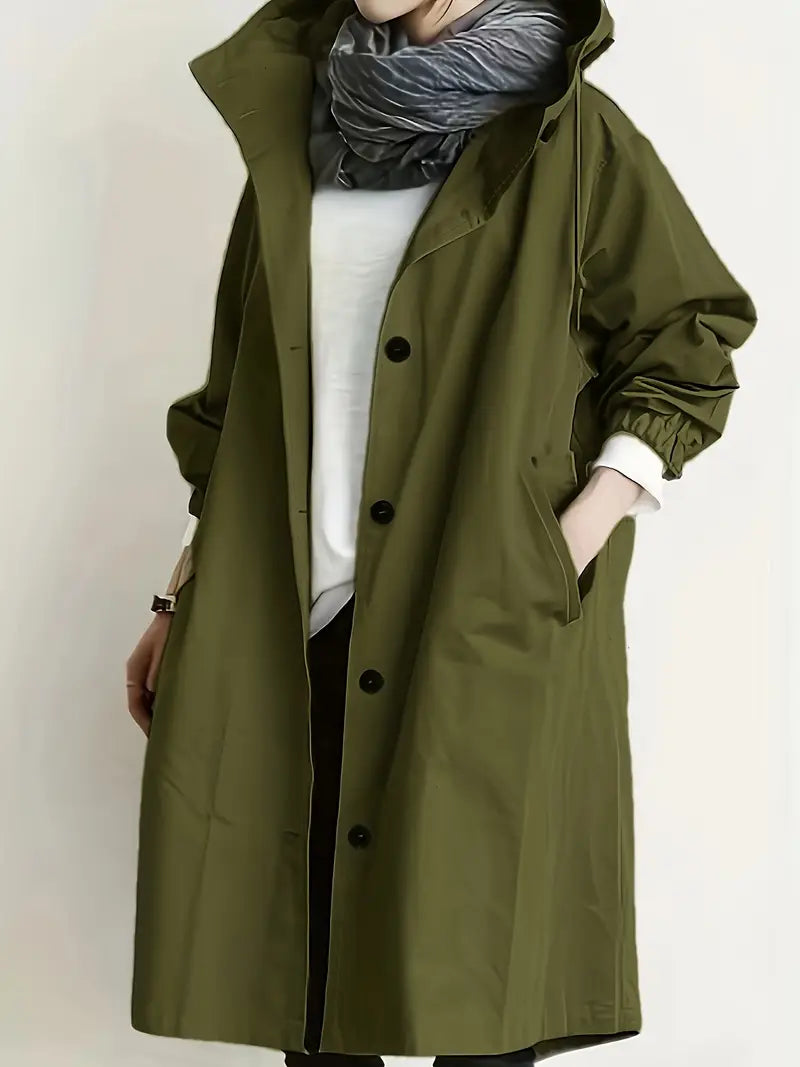 Lyonesse - Gabardina oversize resistente al agua