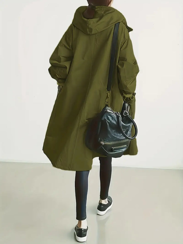 Lyonesse - Gabardina oversize resistente al agua