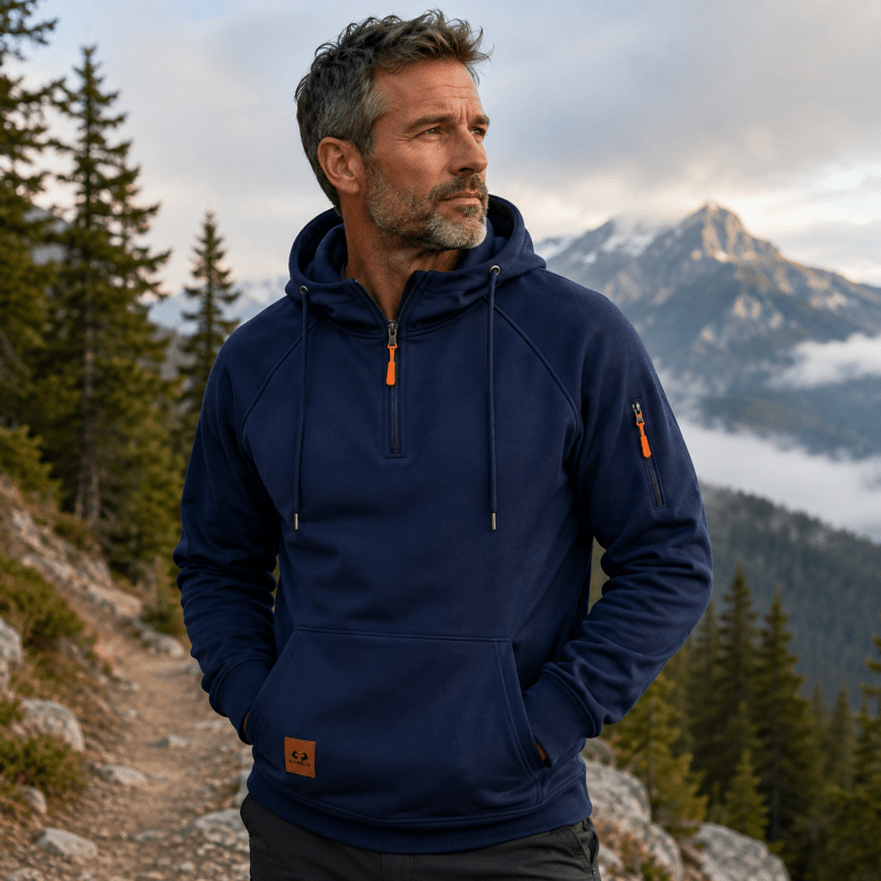 Sterling - Sudadera de media cremallera y tacto suave