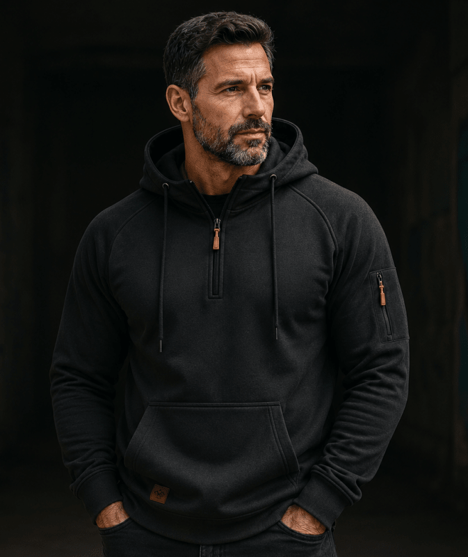 Sterling - Sudadera de media cremallera y tacto suave