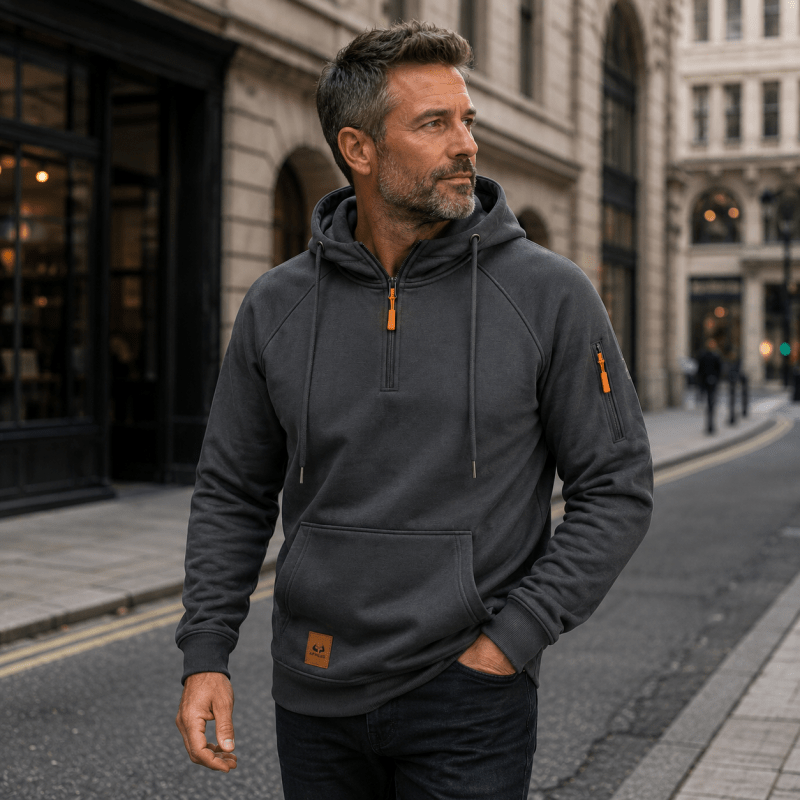 Sterling - Sudadera de media cremallera y tacto suave