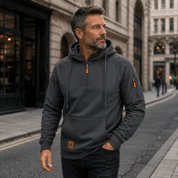Sterling - Sudadera de media cremallera y tacto suave