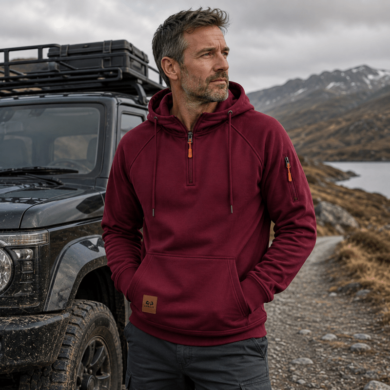 Sterling - Sudadera de media cremallera y tacto suave
