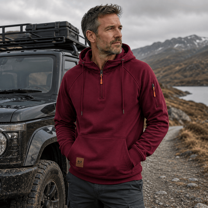 Sterling - Sudadera de media cremallera y tacto suave