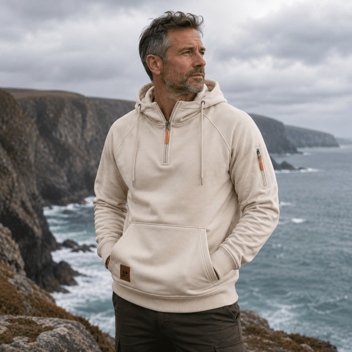 Sterling - Sudadera de media cremallera y tacto suave