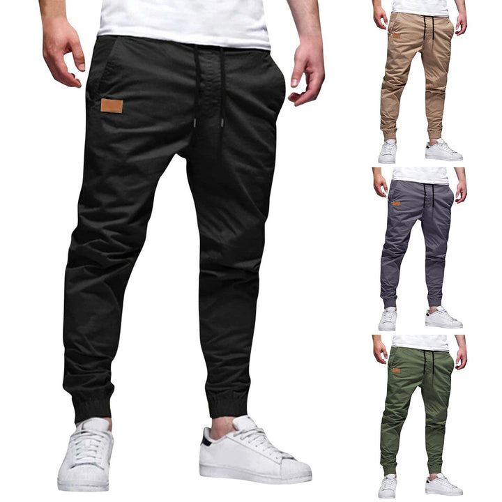 Xavier - Joggers de corte ajustado con cintura de cordón ajustable