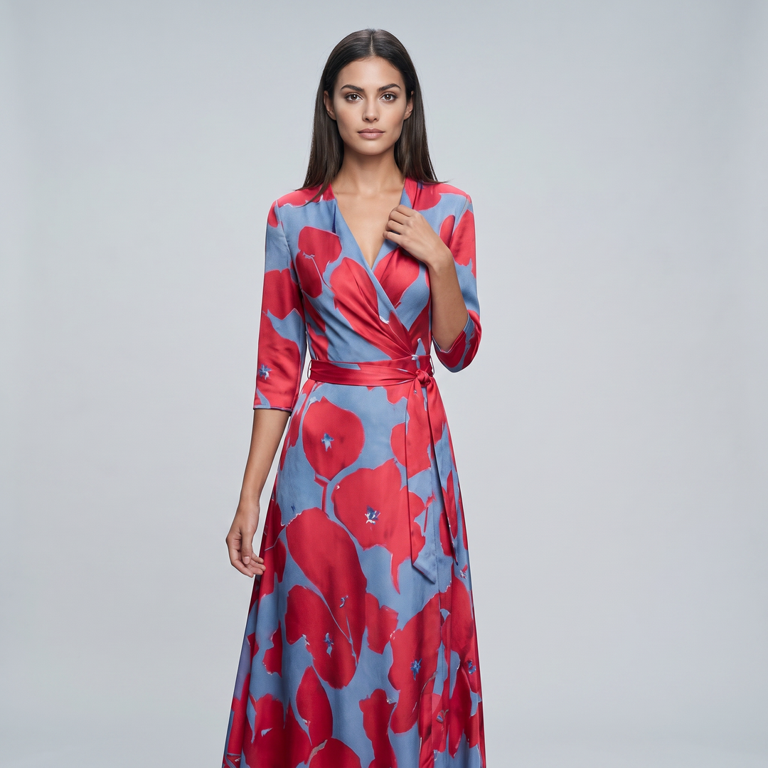 Floriana - Maxivestido de tacto suave