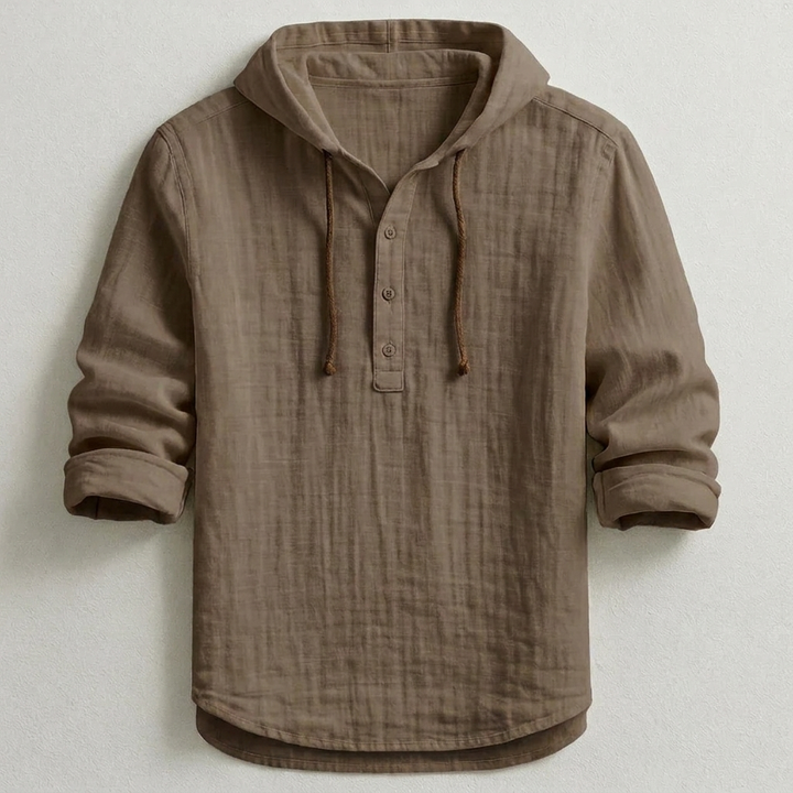 Daelor - Camisa con capucha de tacto suave