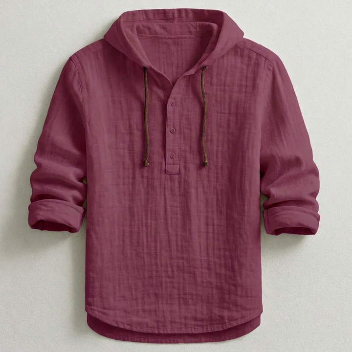 Daelor - Camisa con capucha de tacto suave