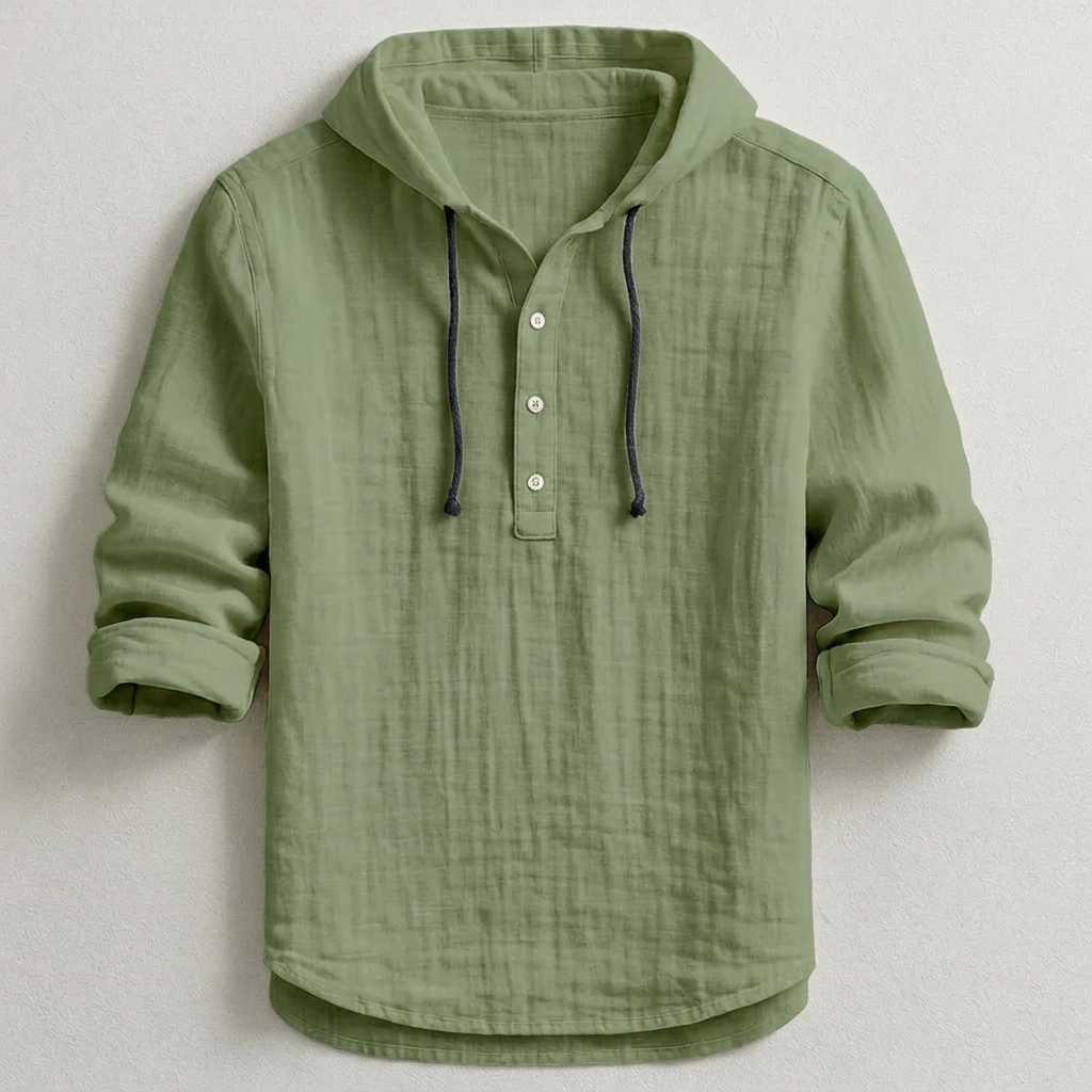Daelor - Camisa con capucha de tacto suave