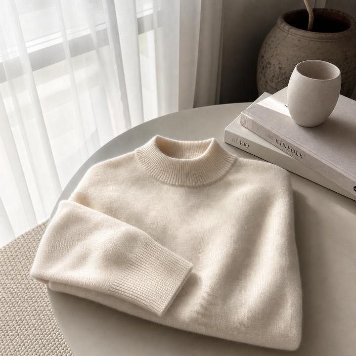 Ulvian - Jersey de cuello perkins de tacto suave
