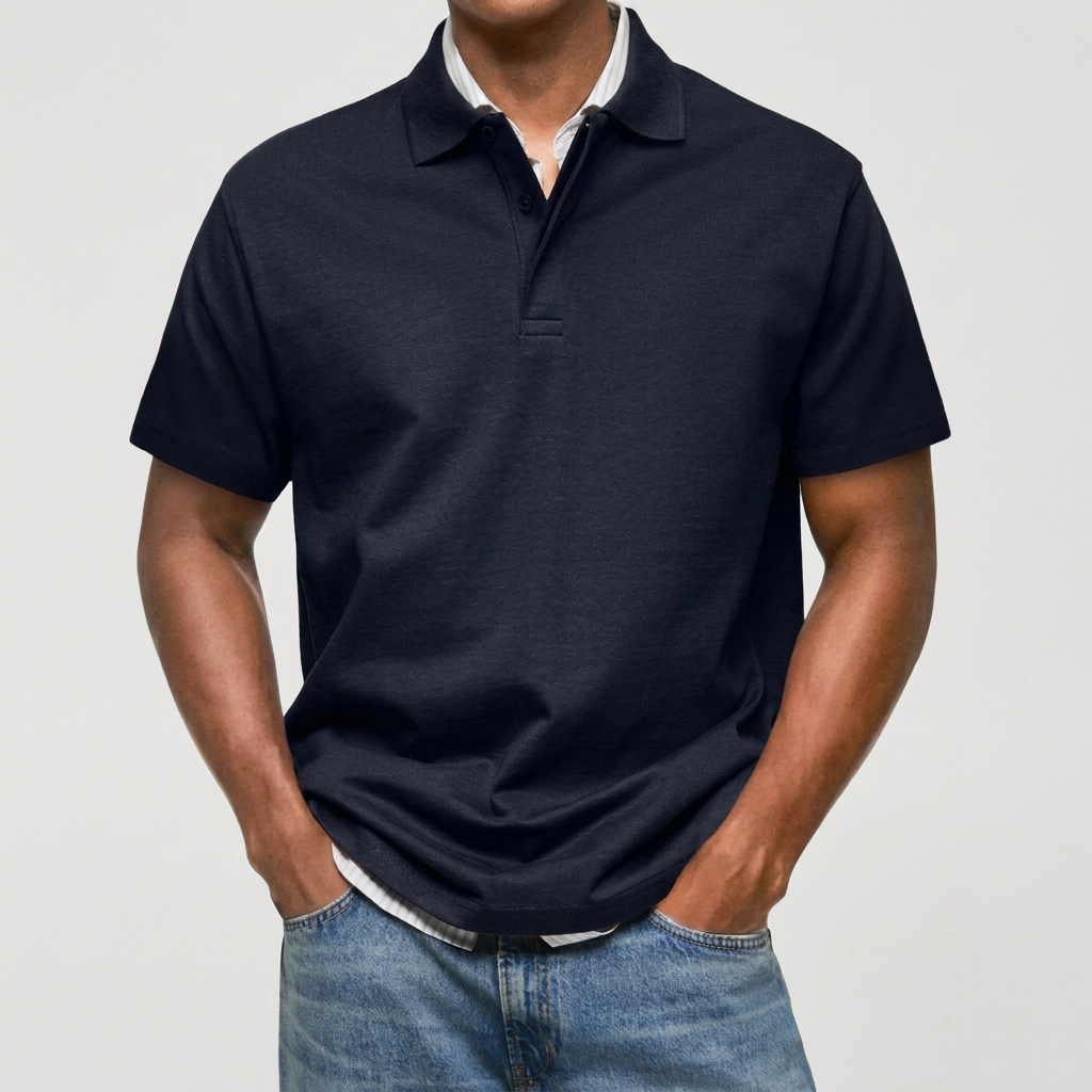 Stewart - Polo de punto texturizado
