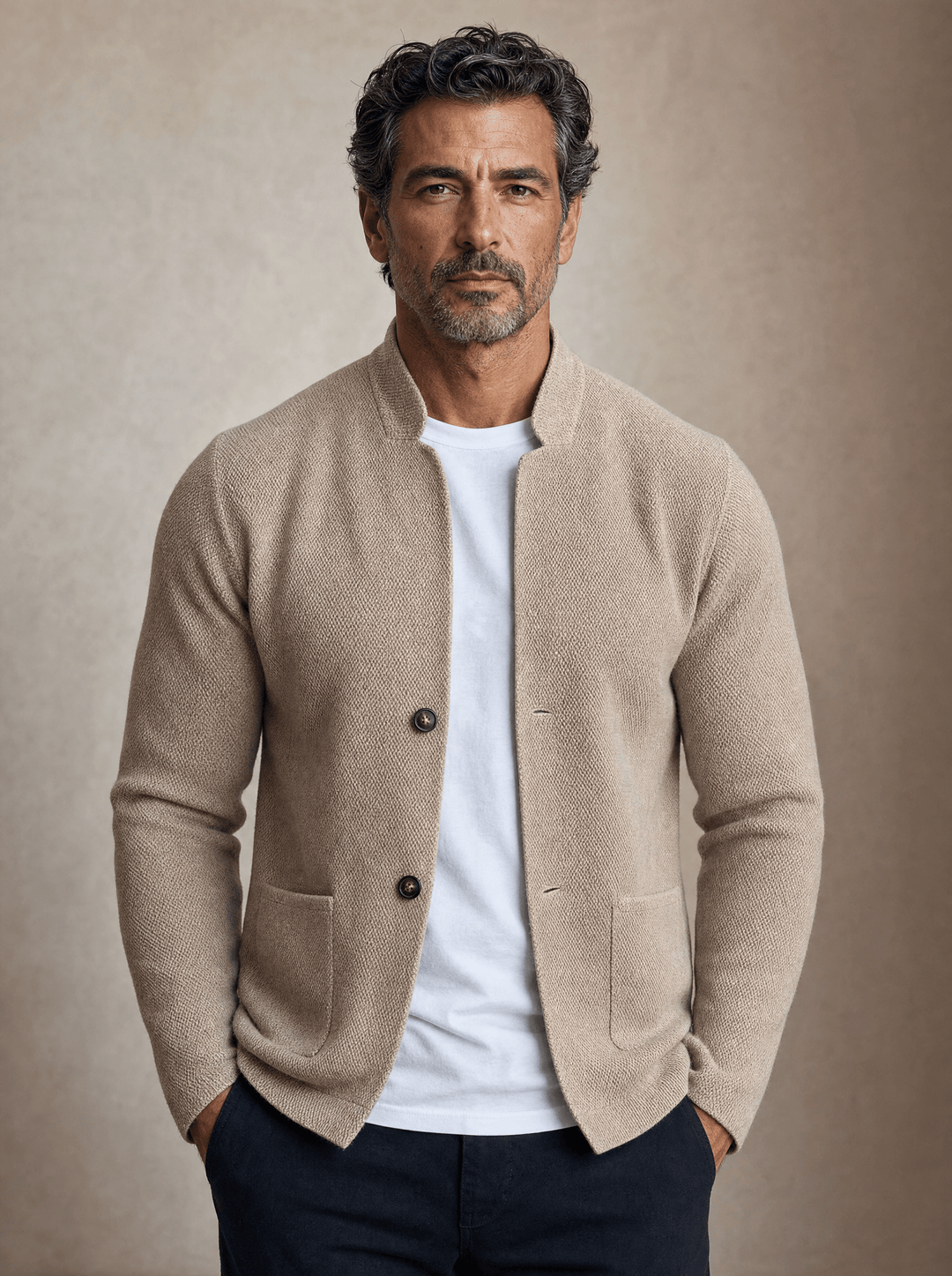 Corben - Americana de punto con textura para hombre