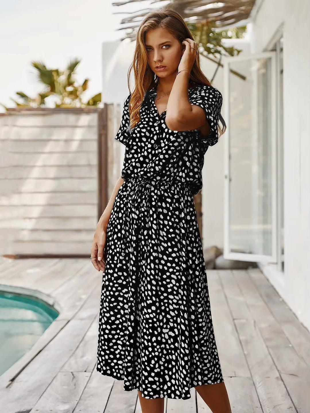 Linnet - Vestido midi con cintura ajustable