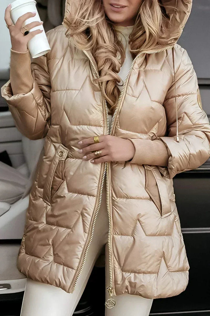 Ayla - Abrigo de invierno acolchado con capucha